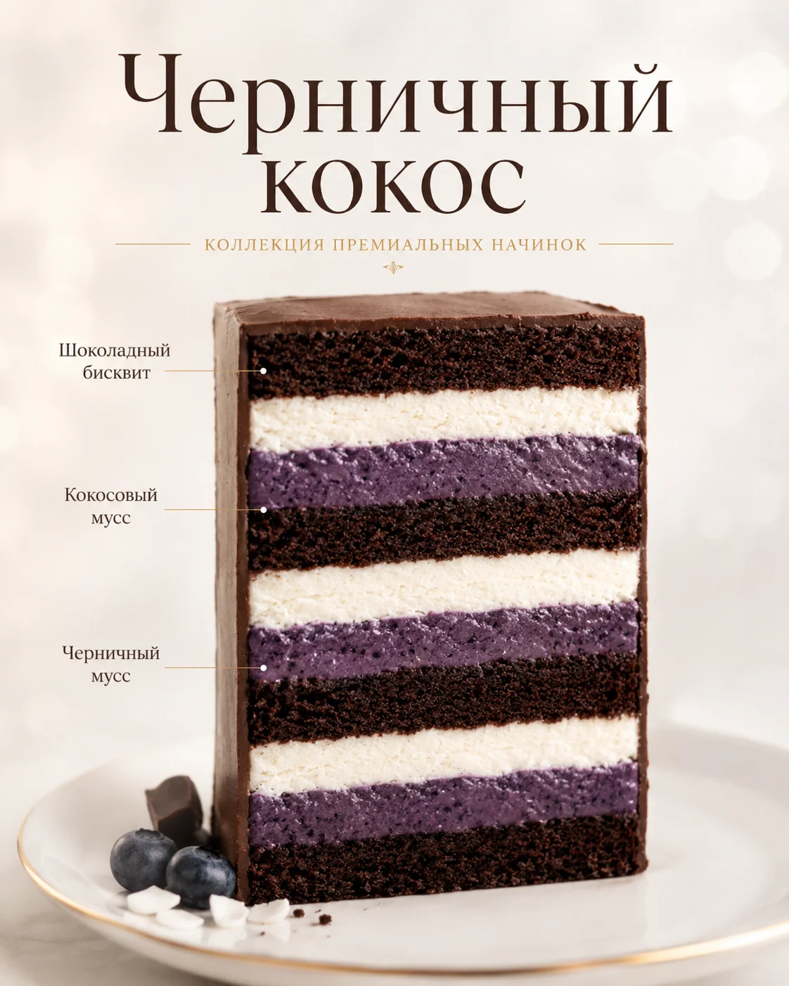 Черничный кокос